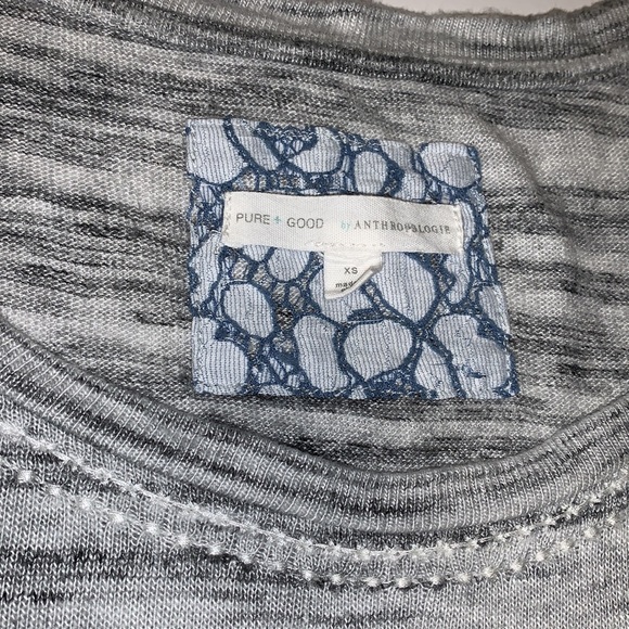Anthropologie Pure + Good Heathered Black and Grey Top - Women’s Size XS - Picture 8 of 8